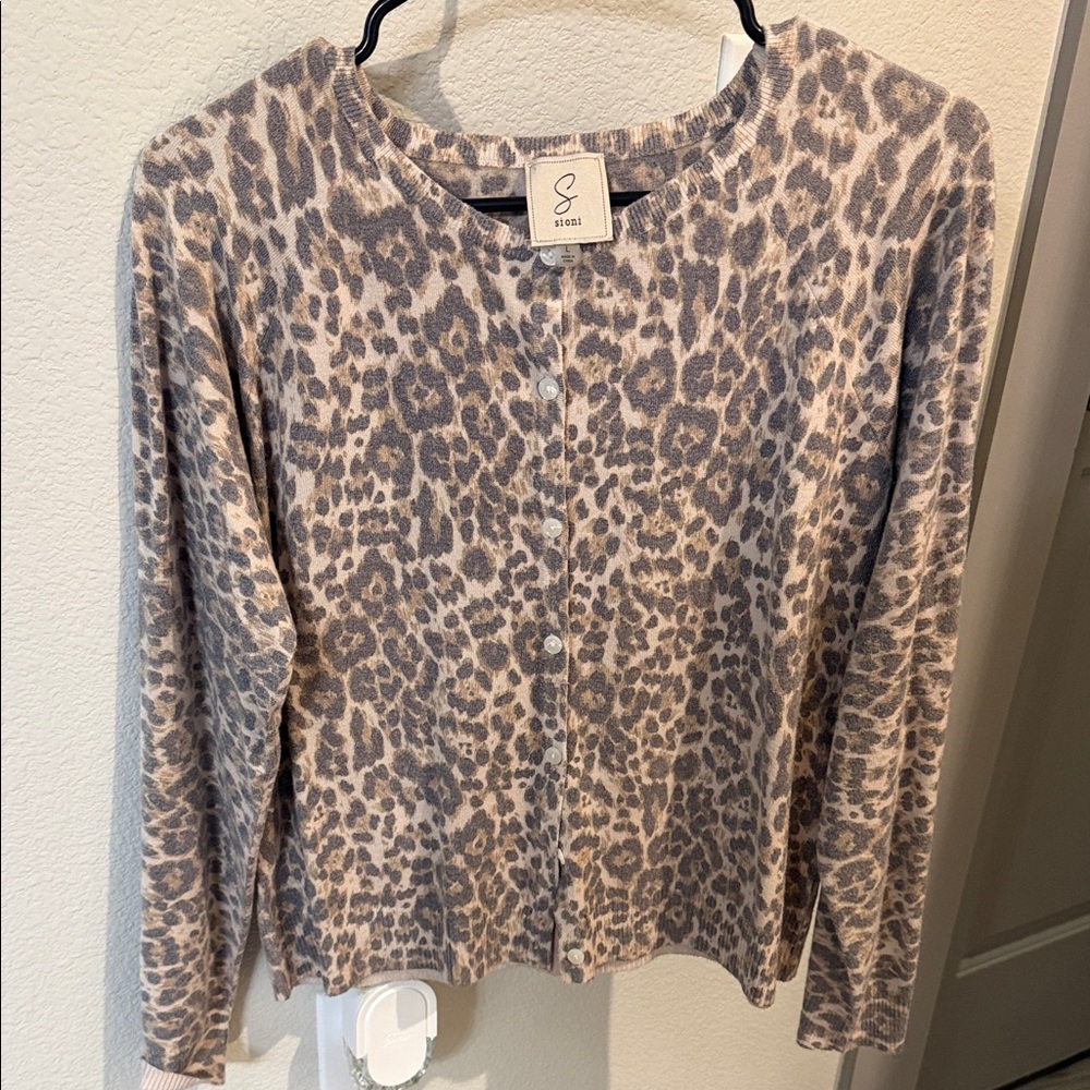 Cheetah Print Cardigan